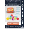 Çocuk Eğitici Düşünme Görsel Algı Eşleştirme Becerisi Geometrik Şekiller YUMURTA EŞLEME Oyunu 15li