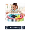 Çocuk Eğitici El Göz Koordinasyonu Zeka Üretkenlik Hayal Kurma El Becerisi Eğlenceli 100lü DOMİNO