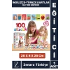 Çocuk Eğitici Zeka Geliştiren Yabancı Dil Öğreten Eğlenceli İNGİLİZCE TÜRKÇE KARTLAR- İLK 100 SÖZCÜK