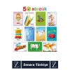 Çocuk Eğitici Zeka Geliştiren Yabancı Dil Öğretici Eğlenceli İNGİLİZCE TÜRKÇE KARTLAR- İLK 50 SÖZCÜK