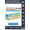 Çocuk Eğitici Zeka Koordinasyon Kişisel Gelişim Ahşap Türkçe İngilizce BİLGİ SINIFLANDIRMA KUTUSU