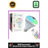 #Ampul RGB LED Renk ğiştiren Akıllı Kumandalı Ses Bombası Hoparlör Müzikli Bluetooth Ampul