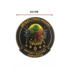 Devlet-i Ebed-Müddet 3D Kabartmalı Cırtlı Plastik Arma Patch 9.5 cm