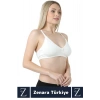 Doğal Görünüm Toparlayıcı Pamuklu Balensiz Dikişsiz Hamile Lohusa Tam Kalıp Konforlu Emzirme Sütyeni