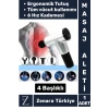 Ergonomik Kol Bacak Sırt Bel Titreşim Terapisi Spor Fitness Kas 6 Hız Kademe 4 Başlıklı Masaj Aleti