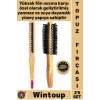 #Fırça Isıya Dayanıklı Sağlam Ergonomik Saplı Salon Profesyonel Yanmaz Set Topuz Saç Fırçası 2li