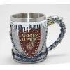 Game Of Thrones Tasarımlı 3D Çelik Kupa Bardak Alk4369