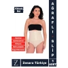 Gündelik Doğal Görünüm Vücut Beden Küçülten Toparlayan Yüksek Bel Ağraflı Slip Korseli TAYT