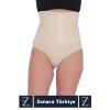 Gündelik Doğal Görünüm Vücut Beden Küçülten Toparlayan Yüksek Bel Ağraflı Slip Korseli TAYT