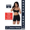 Gündelik İz Göstermez Vücut Sıkılaştıran İncelten Toparlayan Dikişsiz Yüksek Bel Boxer Şort Korse