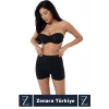 Gündelik İz Göstermez Vücut Sıkılaştıran İncelten Toparlayan Dikişsiz Yüksek Bel Boxer Şort Korse