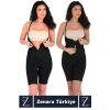 Günlük Vücut Şekillendiren Beden İncelten Toparlayan İhtiyaç Deliği Fermuarlı Ağraflı Tam Boy Korse