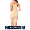 Günlük Vücut Şekillendiren Beden İncelten Toparlayan İhtiyaç Deliği Fermuarlı Ağraflı Tam Boy Korse