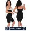 Günlük Vücut Şekillendiren Beden İncelten Toparlayan İhtiyaç Deliği Fermuarlı Ağraflı Tam Boy Korse