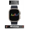 Hello Watch 3+ Plus H12 Ultra Max 4GB Hafıza ve Aksesuar Bağlantılı Watch Ultra 49MM Akıllı Saat