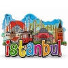 İstanbul Temalı Ahşap Buzdolapı Süsü Magnet Alk5937