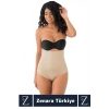 İz Göstermez Kaymaz Vücut Sıkılaştıran Şekillendiren Toparlayan LAZER KESİM Yüksek Bel String Korse