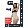 İz İç Göstermez Kaymaz Beden İncelten Sıkılaştıran Toparlayan LAZER KESİM Yüksek Bel Slip Korse