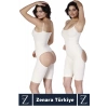 İz İç Göstermez Kaymaz Vücut Şekillendiren Sıkılaştıran Toparlayan Tam Boy Popo Açık Korse