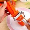 #Soyacak Paslanmaz Çelik Keskin Bıçaklı Ergonomik Profesyonel Pratik Jülyen Meyve Sebze Soyacağı