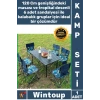 #KampSeti Kamp Piknik Bahçe Konfor Pratik Portatif Katlanabilir 6 Kişilik 120 Cm Masa Sandalye Seti