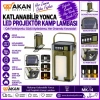 Katlanabilir Yonca Led Projektör Kamp Lambası