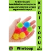 #KediTopu Dayanıklı Renkli Eğlenceli Hareketli Isırmaya Karşı Dirençli Kedi Kuş Şık Mini Oyun Topu