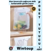 #PoşetTutucu Mutfak Dolap İçi Pratik Askı Kendinden Yapışkanlı Katlanabilir Çöp Poşeti Tutucu Aparat