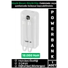 Kompakt 2 Çıkışlı Dijital Şarj Göstergeli Hızlı Şarj 10000 mAh Powerbank Taşınabilir Şarj Cihazı