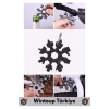 Kompakt Çok Şık Kolye Anahtarlık Tornivada 18in1 Çok Fonksiyonlu Dekoratif Kartanesi Tornavida Seti
