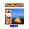 Kompakt Enerji Tasarruflu Asma Aparatlı Güneş Enerjili Çok Fonksiyonlu Outdoor Kamp Feneri El Feneri