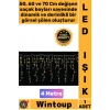#Led Dekoratif Dış Mekan Mağaza Süsleme Işığı 4 Metre Şık 20 Saçaklı 50 X 60 X 70 Cm Çakarlı 120 Led