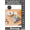 #Terazi Gümüş Metal LCD Ekran Paslanmaz Çelik + Pil Şık Lüx Dijital Mutfak Terazisi 5 Kg 1 Gr Hassas