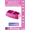 #MamaKabı Uzun Ömürlü Plastik Kedi Köpek Su Kabı Dayanıklı Ergonomik Şık İkili Küçük Mama Kabı
