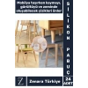 Mobilya Masa Sandalye Kayma Gürültü Zemin Çizilme Önleyen Koruyucu Silikon Pabuç Ayak Kılıfı 24 Adet