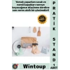 #Mutfak Organizer Tezgah Üstü Modern Pratik Tencere Kapağı Kesme Tahtası Tutucu Mutfak Standı