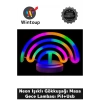Neon Işıklı Gökkuşağı Masa Gece Lambası Pil+Usb