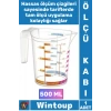 #ÖlçüKabı Sağlıklı Plastik Pratik Mutfak Gereç Şeffaf Dayanıklı Hazneli Hassas Özel Ölçü Kabı 500 ML