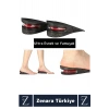 Ortopedik Ultra Rahat Tüm Ayakkabılara Uyumlu Kaymaz Topuk Anında 5 Cm Boy Uzatan Tabanlık 2 Çift