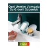 Özel Üretim Banyo Mutfak Lavabo Su Giderli Küflenme Kuruma Koku Önleyici Vantuzlu Sabunluk 2 Adet