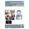 Özel Üretim Süper Güçlü Su Geçirmez Gri Çok Amaçlı Tamir ve İzolasyon Bandı 48mm x 10 Metre 3 Adet