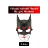 Özel Üretim Yüksek Kaliteli Eğlenceli Parti Kostüm Maskesi 28 X 17 Cm Batgirl Maske 2 Adet