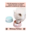 Özel Üretim Yüksek Kaliteli Kaymaz Pet Evcil Hayvan Fiyonk Tasarımlı Kedi Köpek Su Mama Kabı 470 Ml