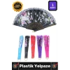 #Yelpaze Renkli Çiçekli Tasarım Estetik Yaz Serinleme Çanta Katlanabilir Pratik Şık Plastik Yelpaze