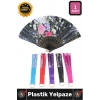 #Yelpaze Renkli Çiçekli Tasarım Estetik Yaz Serinleme Hediye Katlanabilir Pratik Şık Plastik Yelpaze