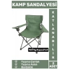 Premium 120 Kg Dayanıklı Çantalı Taşıma Askılı Bardaklık Balık Piknik Sahil Kamp Sandalyesi 2 Adet