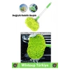 Premium 180 Derece Dönen Su Emici Tak Çıkar Paspaslı Uzun Saplı 2in1 Mikrofiber Araba Yıkama Uyumlu
