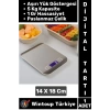Premium 5 Kg Kapasiteli 1 Gr Hassasiyet Dijital Ekran Paslanmaz Çelik Hassas Mutfak Tartısı Terazi