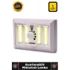 #Lamba Cob Led Pilli Kamp Masa Üstü Askılı Dimmerli Işık Seviyesi Ayarlanabilir Mıknatıslı Lamba