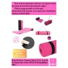 Premium Çift Taraflı Su Geçirmez Taşıma Askılı Kamp  Uyku Matı Minder Yoga Pilates Pembe 16 Mm